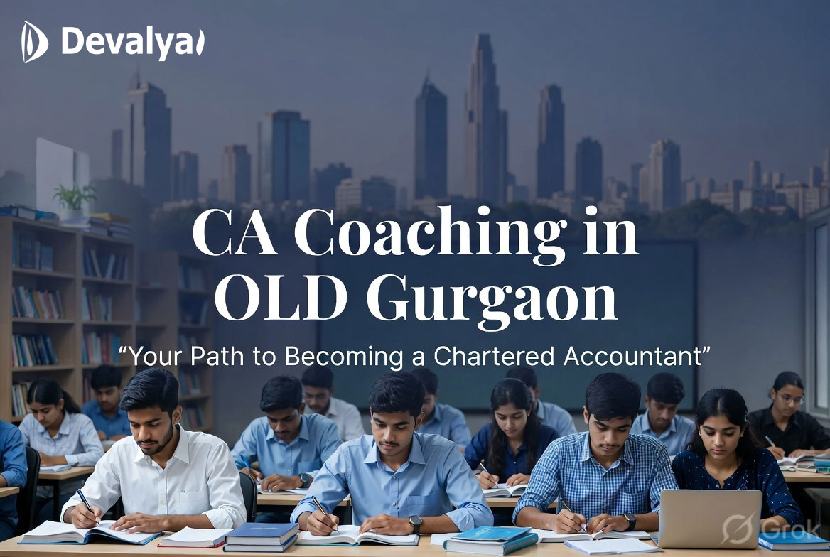 Students attending CA Coaching in OLD Gurgaon classroom session